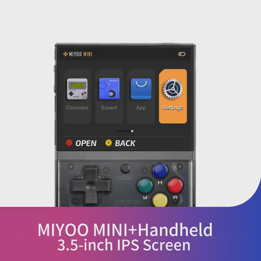 MIYOO Mini Plus Portable Retro Handheld Game Console 3.5-inch IPS HD Screen Children's Gift Linux System Classic Gaming Emulator